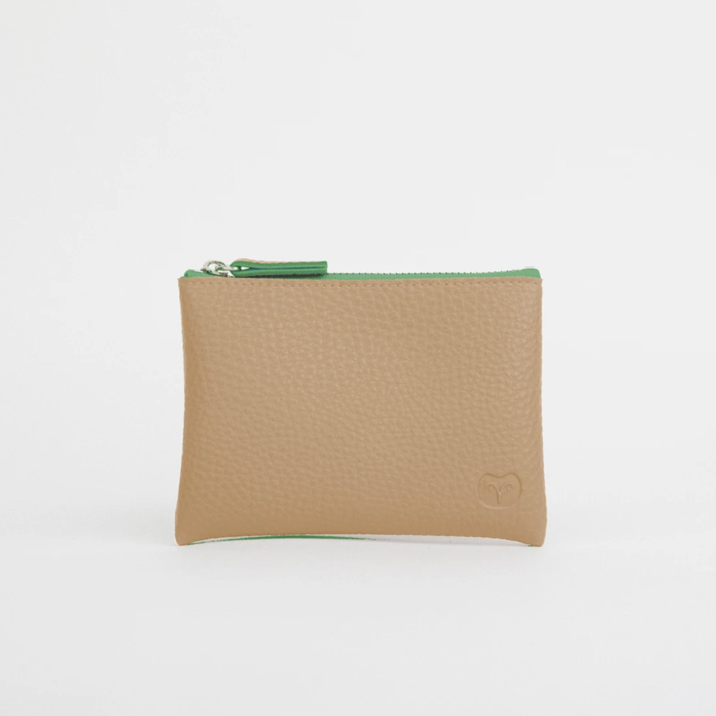 TAWNY COIN PURSE - SANDY BEIGE