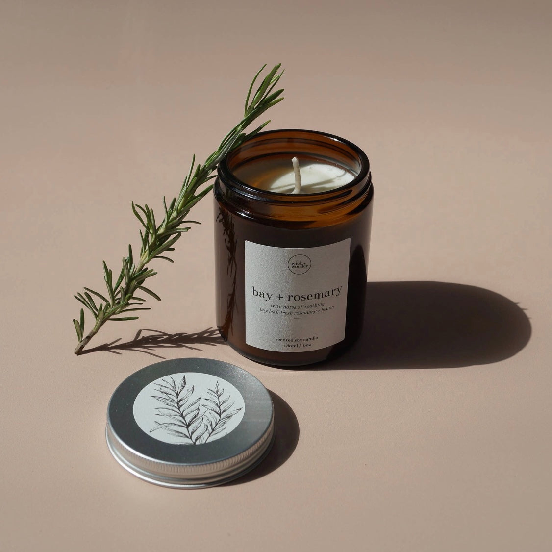 BAY AND ROSEMARY CANDLE
