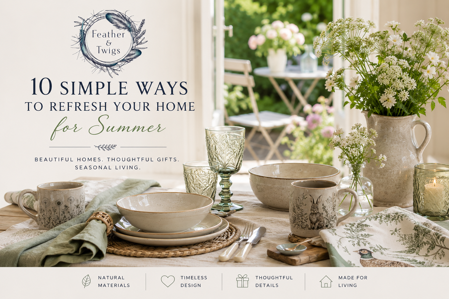 10 Simple Ways to Refresh Your Home for the Summer Season