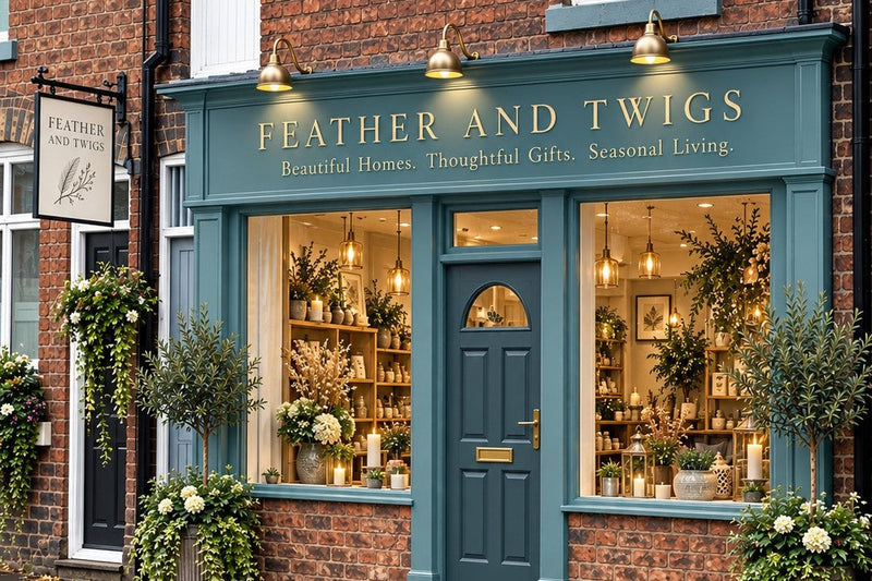 Visual of the proposed from elevation of the new feather and twigs store