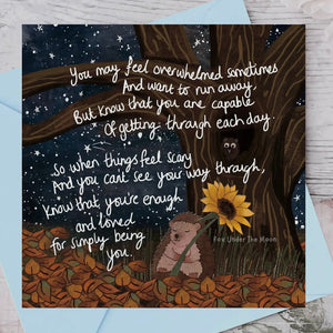 FOX UNDER THE MOON CARDS -VARIOUS WITH SPECIAL MESSAGES