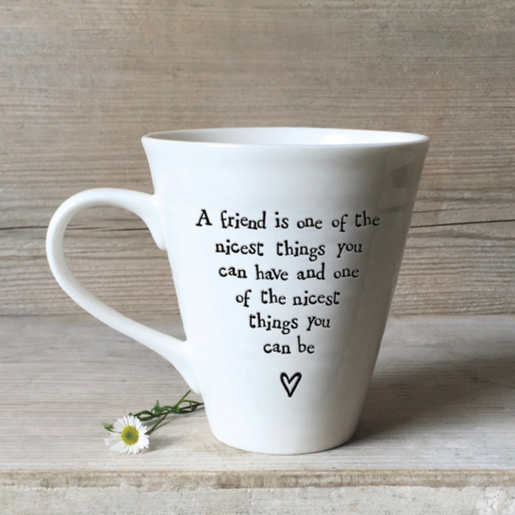 PORCELAIN FRIENDSHIP MUGS - VARIOUS MESSAGES