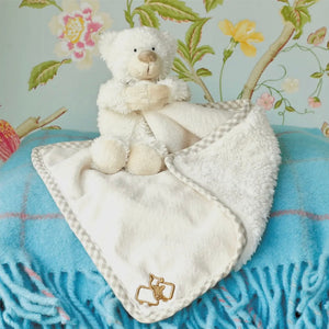 BEAR BABY PLUSH TOY SOOTHER/COMFORTER