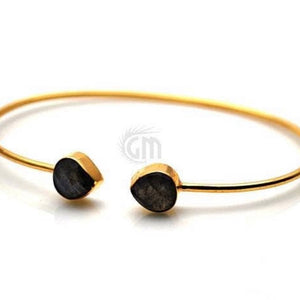 LABRADORITE GOLD PLATED BRACELET