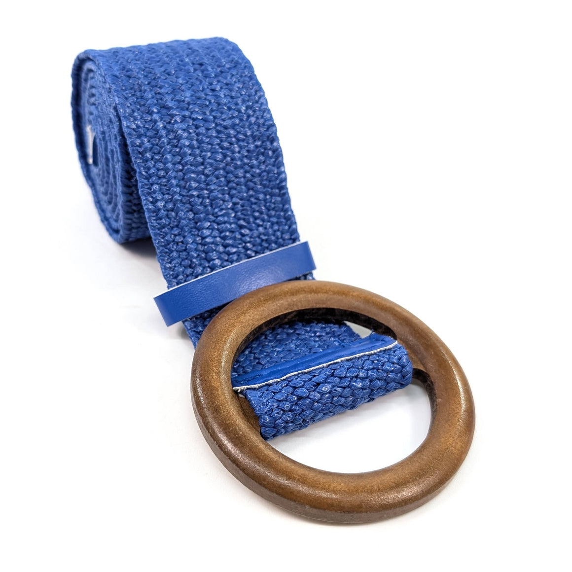 BELTED IN NATURE - ECO FRIENDLY STRETCH BELT- BLUE