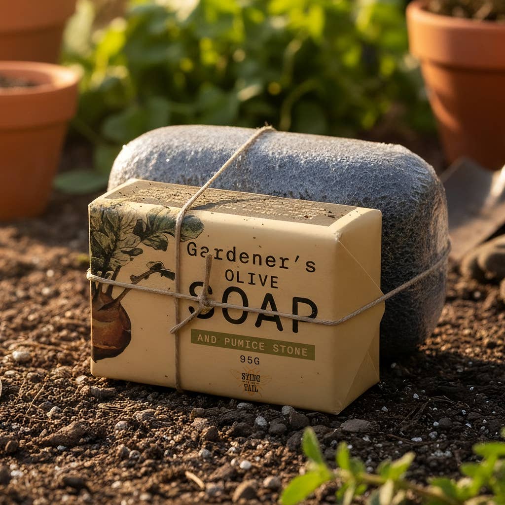 FATHER'S DAY GARDENER'S COLLECTION - OLIVE SOAP & PUMICE STONE