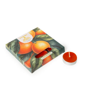 SET OF 9 TEALIGHTS - MANDARIN AND ORANGE BLOSSOM