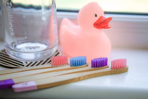 CHILDREN’S BAMBOO TOOTHBRUSH (FSC 100%)- 4 PACK - CANDY