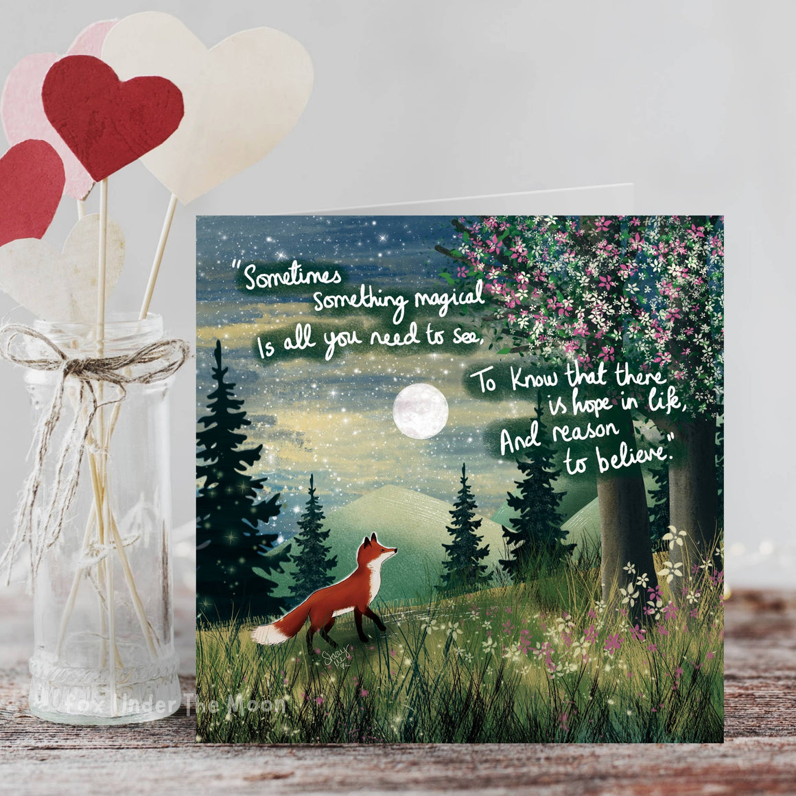 'Magical' - Greeting Card From Fox Under The Moon - Feather & Twigs