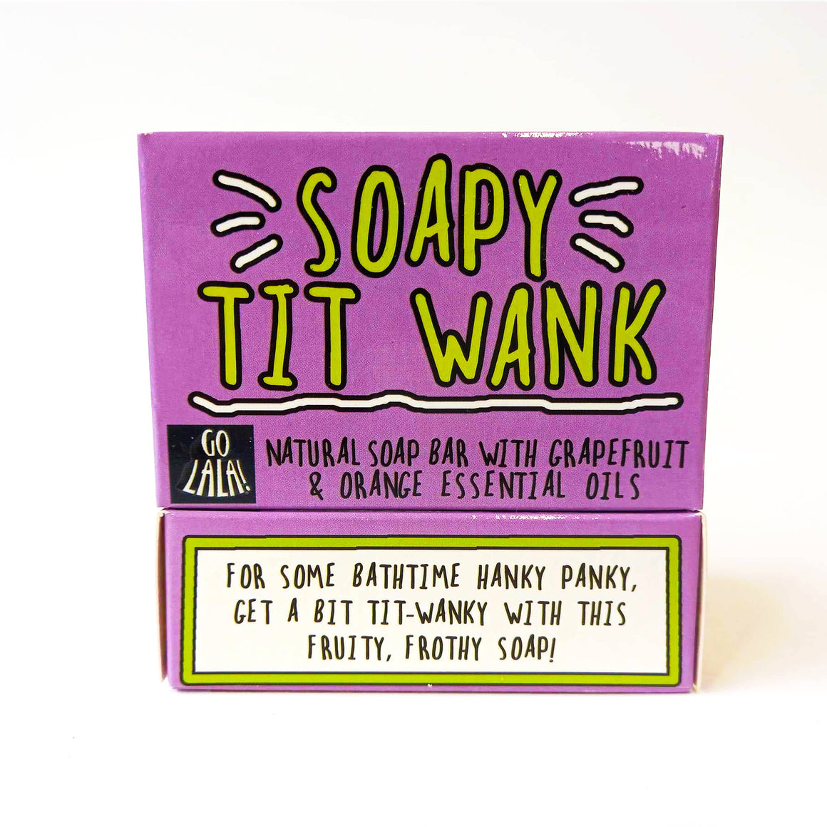 Soapy Tit Wank Soap Orange & Grapefruit Funny Gift - Feather & Twigs