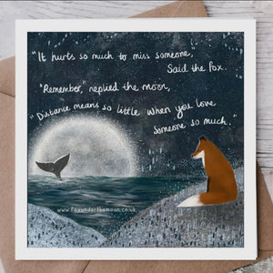 FOX UNDER THE MOON CARDS -VARIOUS WITH SPECIAL MESSAGES