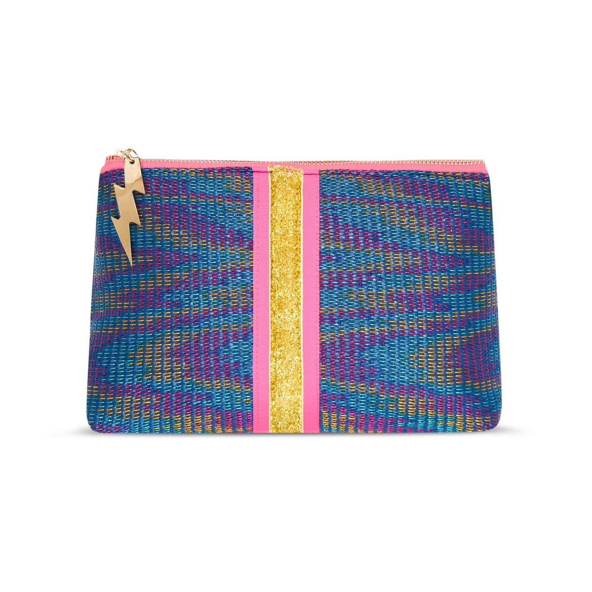 METALLIC WEAVE CLUTCH BAG - Feather & Twigs