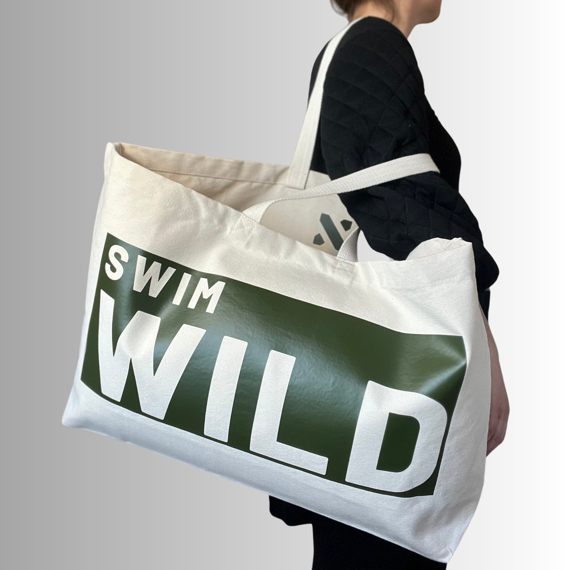 Swim Wild Jumbo Bag Natural/Khaki - Feather & Twigs