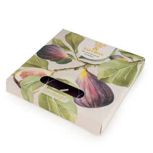 SET OF 9 TEALIGHTS - WILD FIG AND SAFRON