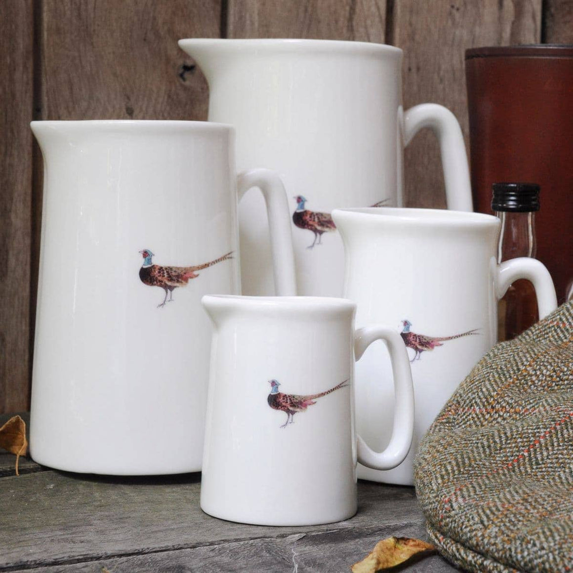 White mug with pheasant design in a Sophie Allport box on a white background