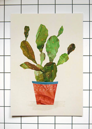 Prickly Pear Cactus Print / A4 + A3 / 350gsm Matt Art Print