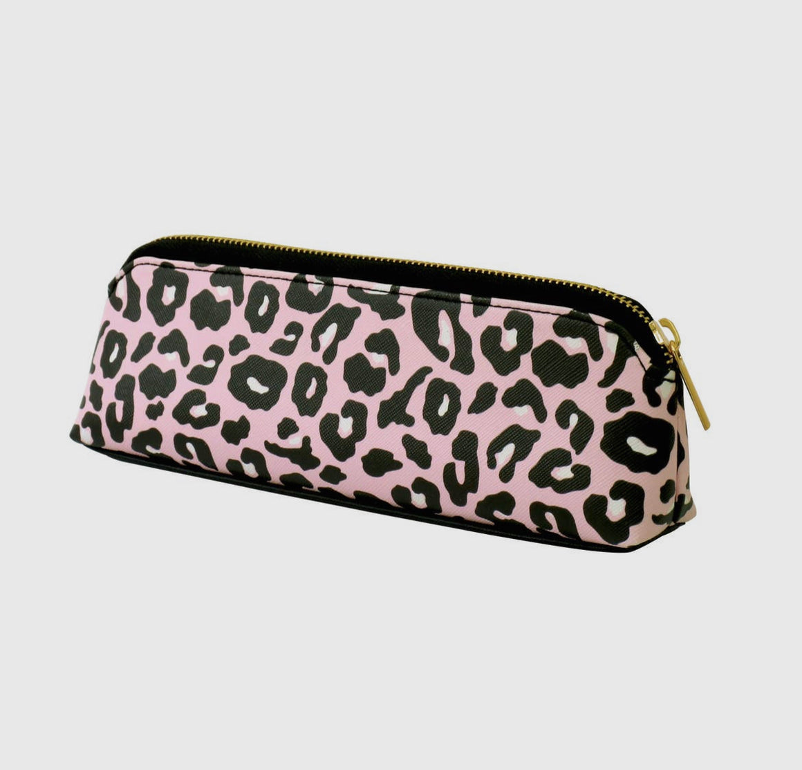 PINK LEOPARD PRINT PENCIL CASE