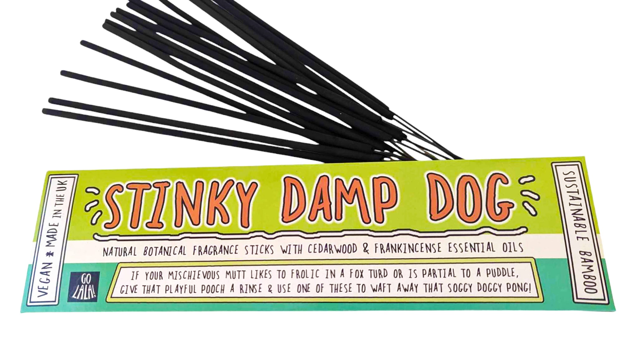 Stinky Damp Dog Funny Smells Fragrance Sticks - Feather & Twigs