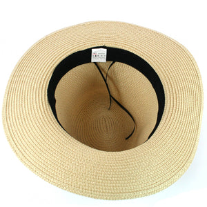 PANAMA STYLE FOLDABLE SUN HAT WITH BAG - LARGE Up to 59cm