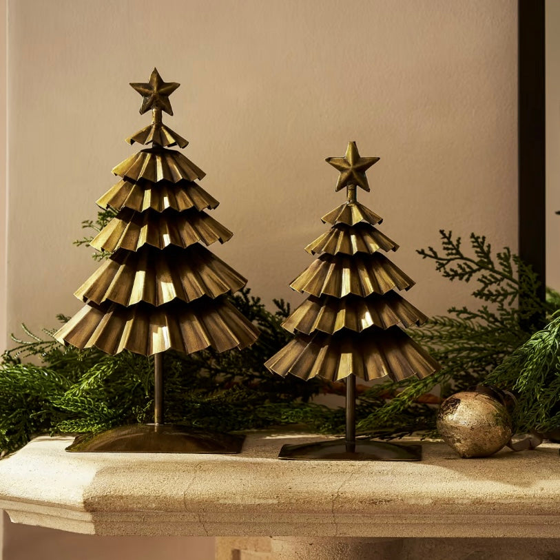 METAL CHRISTMAS TREE - LARGE AND SMALL