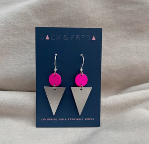 LOLA TRIANGLE EARRINGS - VARIOUS COLOURS