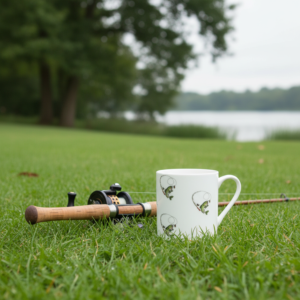 FISH & REEL ILLUSTRATION FINE BONE CHINA MUG