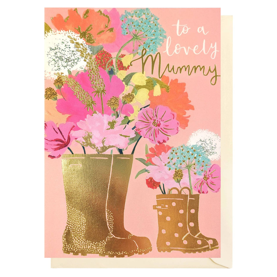 Mummy Wellies and Flowers | Female Birthday | Mother’s Day - Feather & Twigs