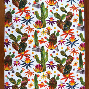 DESERT CACTUS TEA TOWEL - BY FREYA SNOW