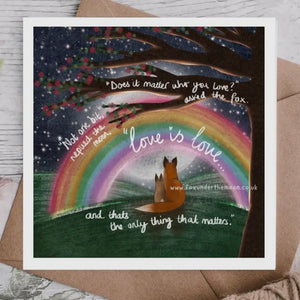 FOX UNDER THE MOON CARDS -VARIOUS WITH SPECIAL MESSAGES
