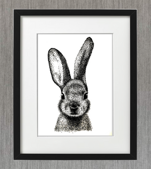 RABBIT PEN & INK - LIMITED EDITION PRINT