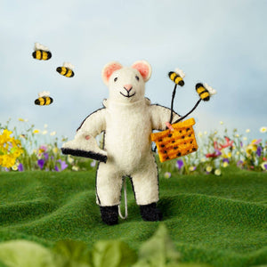 BEEKEEPER FELT MOUSE