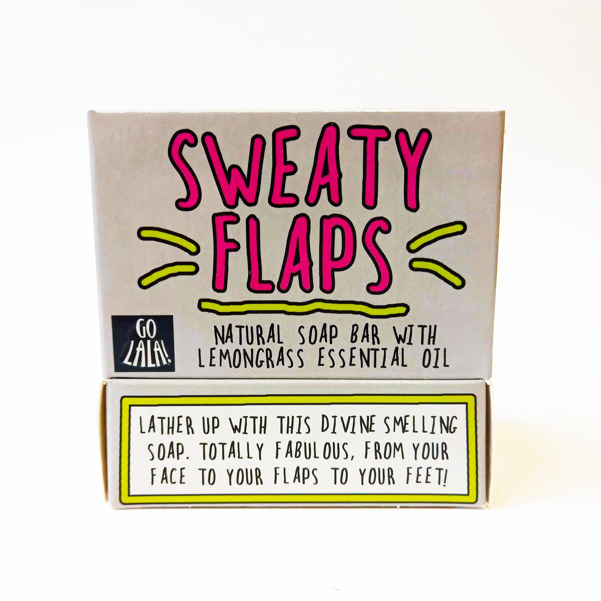 Sweaty Flaps Soap Lemongrass Funny Gift - Feather & Twigs