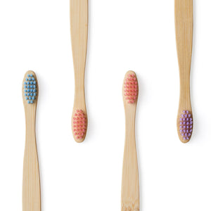 CHILDREN’S BAMBOO TOOTHBRUSH (FSC 100%)- 4 PACK - CANDY