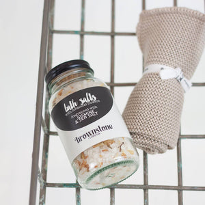 JASMINE AND SEASALT BATH SALTS BY BROWNSTONE