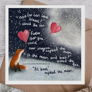 FOX UNDER THE MOON CARDS -VARIOUS WITH SPECIAL MESSAGES