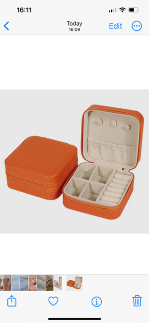 LADIES TRAVEL JEWELLERY BOX WITH ZIP