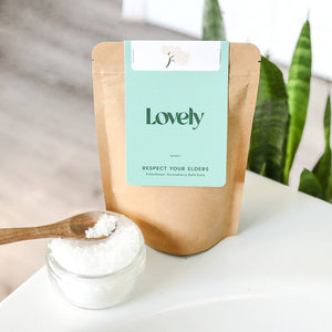BATH SALTS - RESPECT YOUR ELDERD - ELDERFLOWER AND GOOSEBERRY