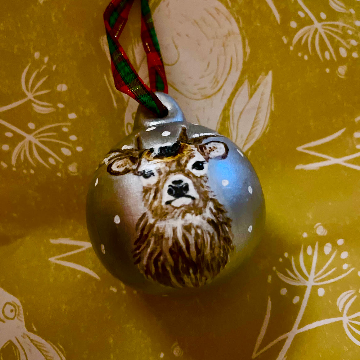HAND PAINTED CERAMIC BAUBLES