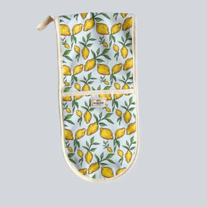 AMALFI LEMON OVEN GLOVES BY EVA DARLING