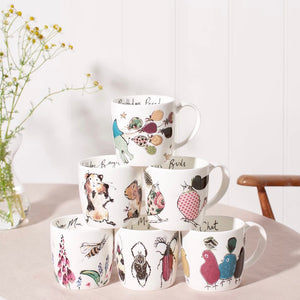 BONE CHINA MUGS BY ANNA WRIGHT - VARIOUS DESIGNS WITH MESSAGES