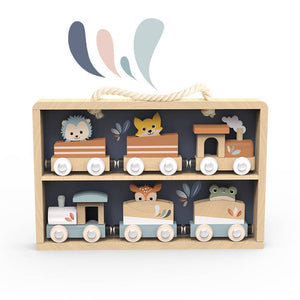 SPEEDY MONKEY TRAIN SET AND DISPLAY CASE