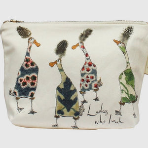 ANNA WRIGHT - “THE KNITTING CIRCLE”COSMETIC OR MAKE UP BAGS
