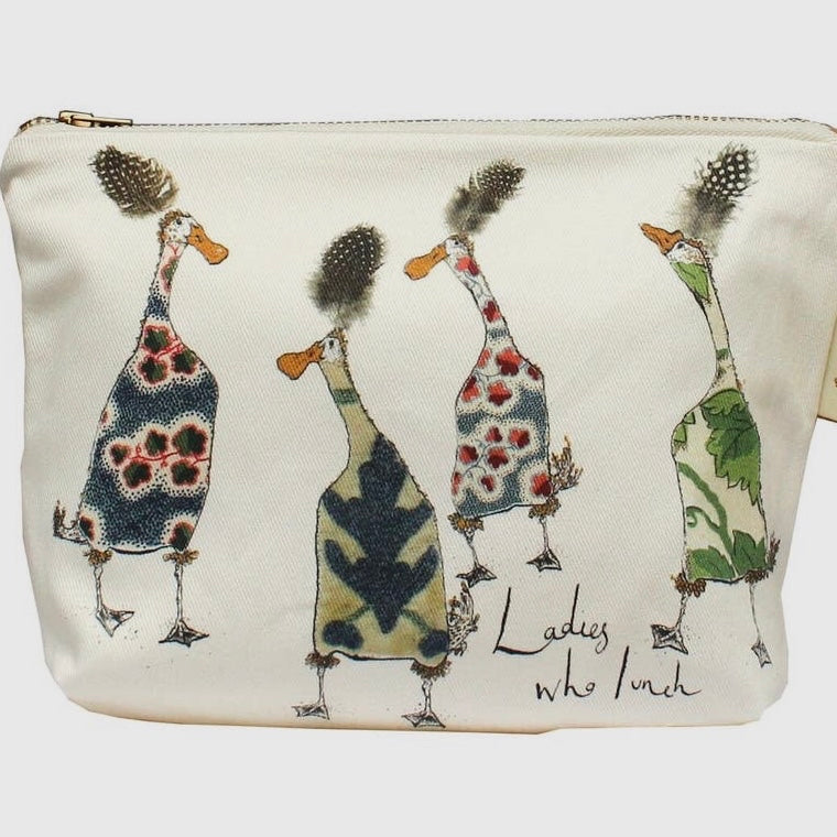 ANNA WRIGHT - “THE KNITTING CIRCLE”COSMETIC OR MAKE UP BAGS