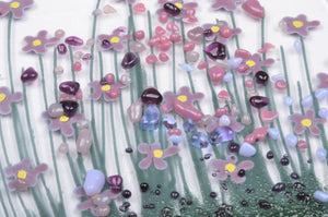 HANDMADE FUSED GLASS - VIOLET MEDIUM DISH
