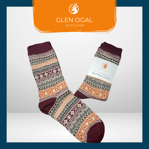 MEN’S CLASSIC RED BAMBOO SOCKS
