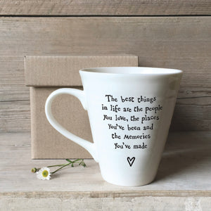 PORCELAIN FRIENDSHIP MUGS - VARIOUS MESSAGES