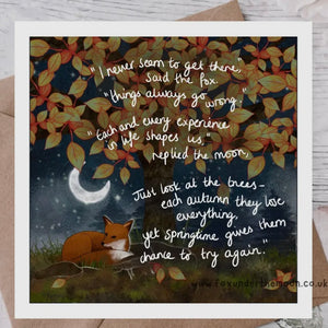 FOX UNDER THE MOON CARDS -VARIOUS WITH SPECIAL MESSAGES