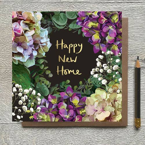 HAPPY NEW HOME GOLD FOILED GREETING CARD