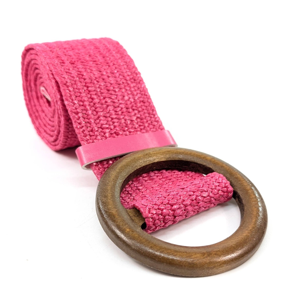 BELTED IN NATURE - ECO FRIENDLY STRETCH BELT  - PINK