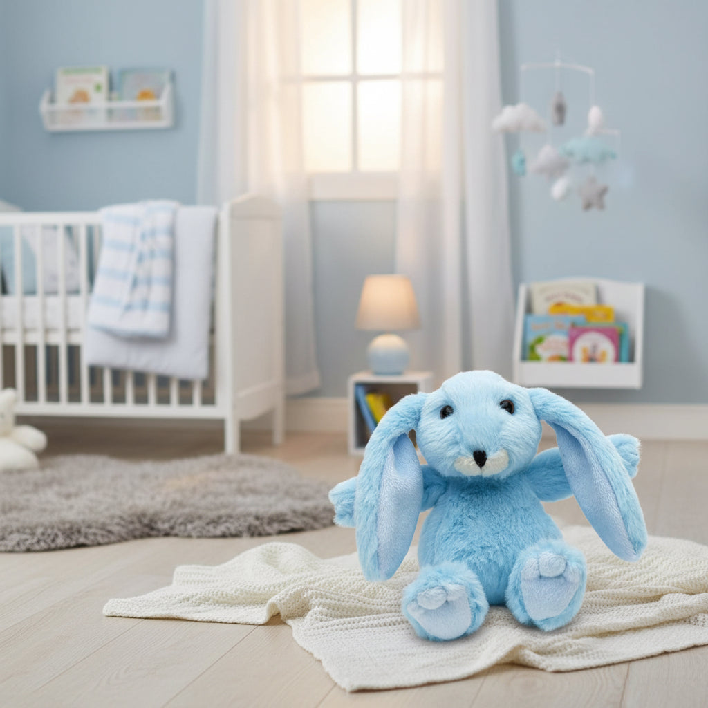 Bunny Mini Baby Blue Soft Toy -14CM - Premium Plush - Feather & Twigs